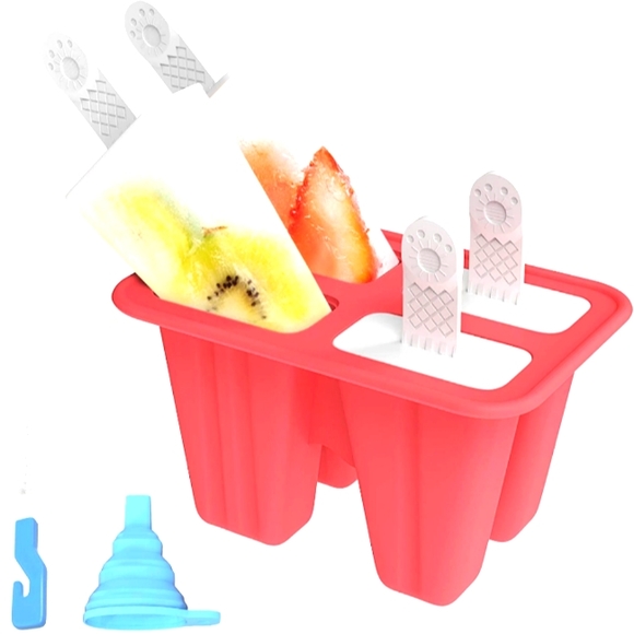 Other - New silicone red popsicle molds